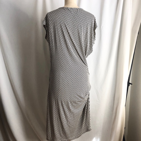 Cabi black and white print midi dress career Sz: M - Picture 5 of 5